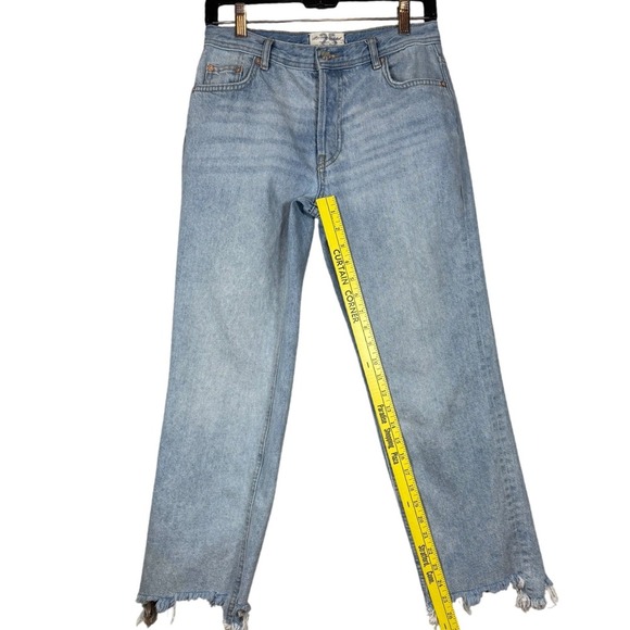 FREE PEOPLE We the Free Maggie Mid Rise Straight Leg Jeans, Size 25 - Picture 6 of 11